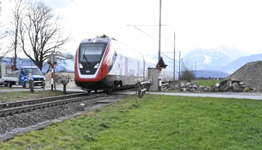 Zug in Richtung Rheintal hat sich wegen Notfall verspätet