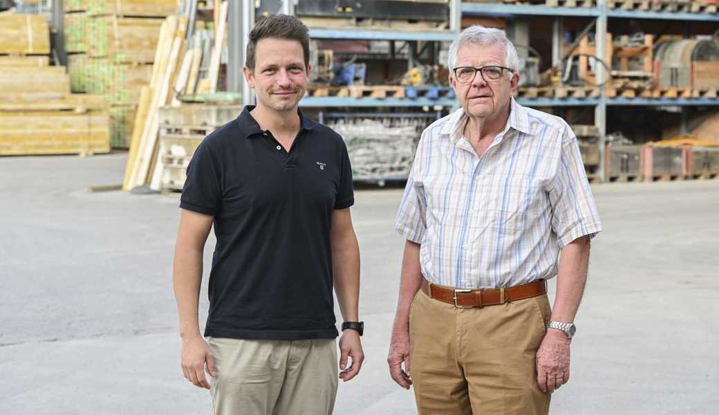Marc Söldi (links) übernimmt die Geschäftsleitung des Huka-Baupools von Hugo Kaufmann. 