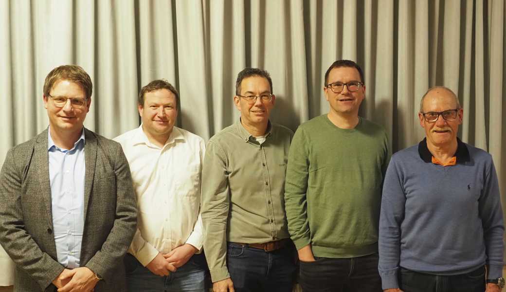 Thomas Kuster, Simon Spirig, Jürg Schmidheiny, Mirco Heeb und Samuel Anliker. 