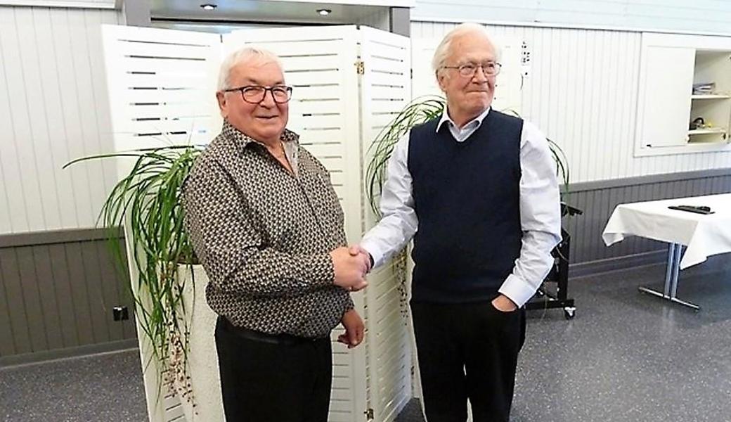 Neuer Präsident und neuer Ehrenpräsident (von links): Hans Sonderegger und Viktor di Lena.