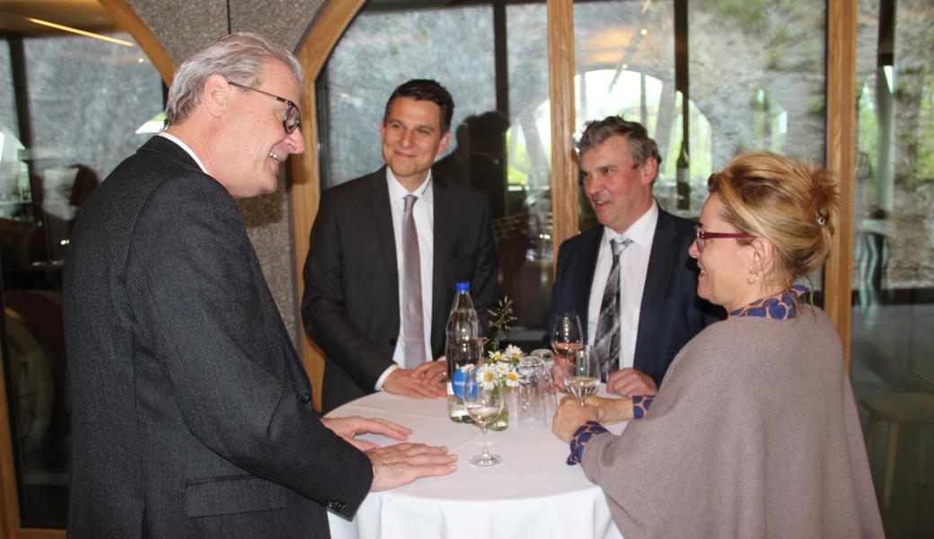 Von links: Ruedi Lanter, Christof Schwarber, Reto Monsch und Bettina Fleisch.