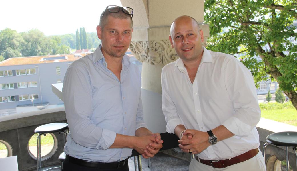 Reinhard Ganahl (links) und Alexander Kovacs haben den Eigentümerwechsel des Model-Areals eingefädelt und begleitet. 