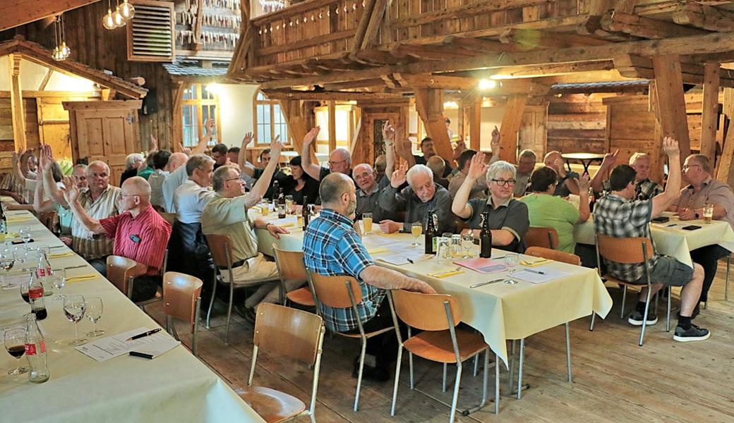 40 Mitglieder der SVP Rheintal stimmten allen Anträgen des Vorstands diskussionslos zu. 