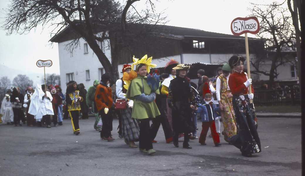 Bereits bei seiner dritten Durchführung im Jahr 1979 war der Umzug der Kriessner Dorffasnacht sehr beliebt. 
