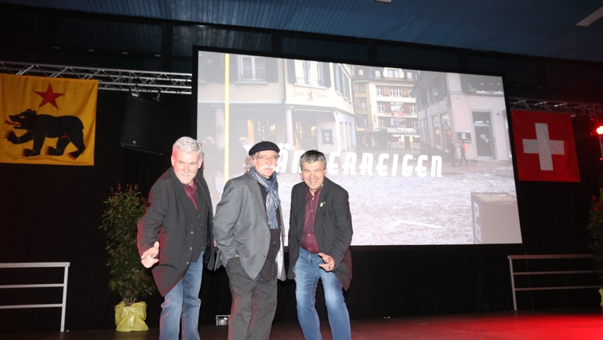 "Männerreigen", der Film von Kuno Bont (Mitte) über die Altstätter Fasnacht, wurde ebenfalls im Jubiläumsjahr vorgestellt.