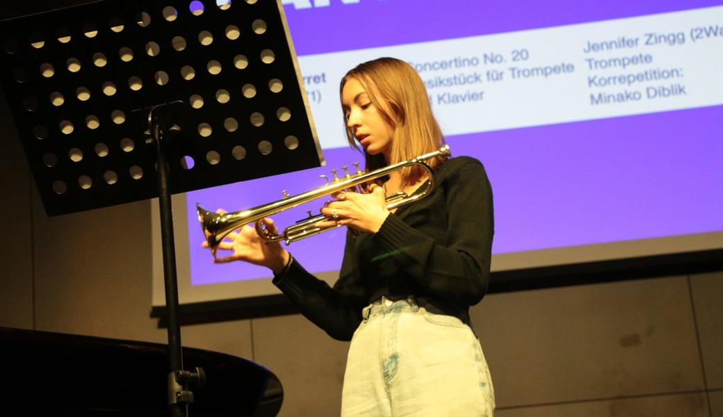 Jennifer Zingg (2Wa), Trompete