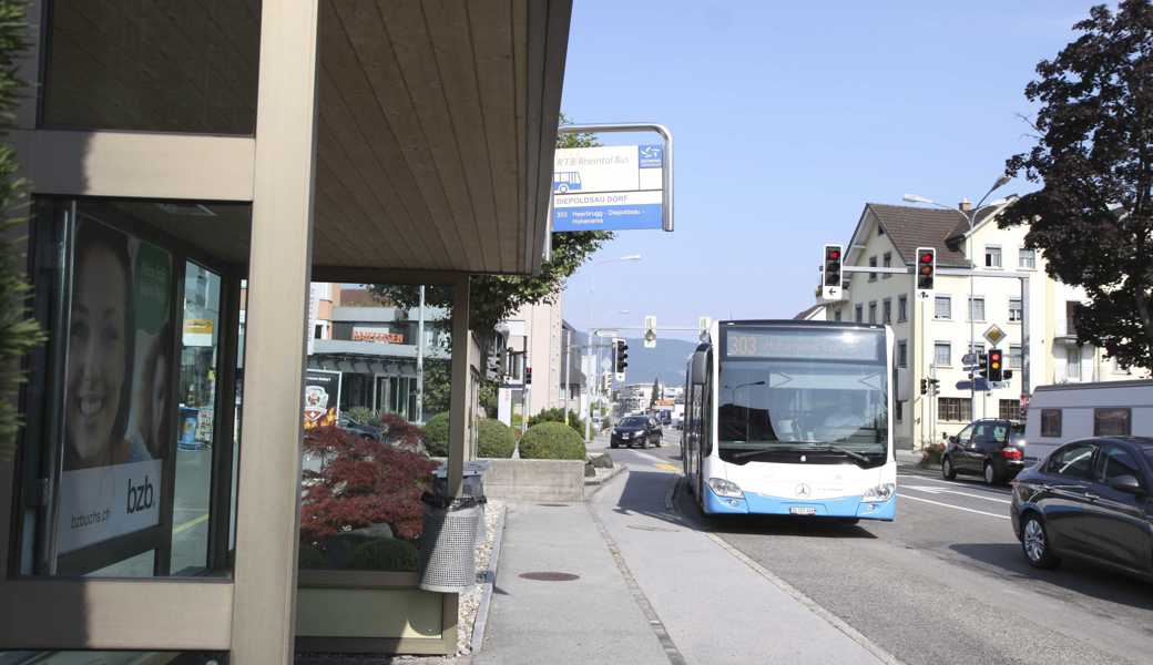Der grenzüberschreitende Verkehr,mit Bussen, wie etwa hier von Diepoldsau nach Hohenems, soll ausgebaut werden. 