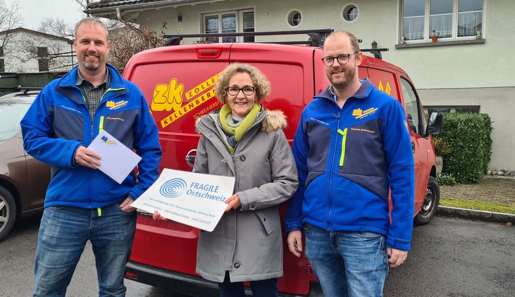 Von links nach rechts: Jürg Kellenberger, Magdalena Eggenberger, Thomas Kellenberger