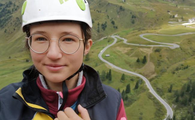 Bergretterin mit 20 Jahren