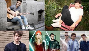 Luca Hänni, James Gruntz und  Damian Lynn kommen ins Rheintal