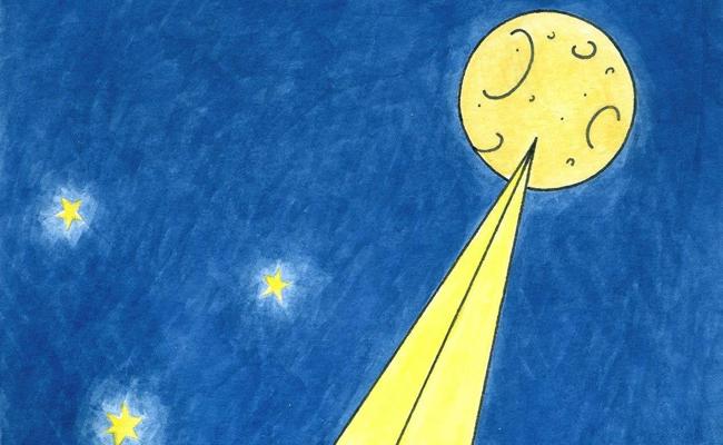 Mit dem Lift zum Mond