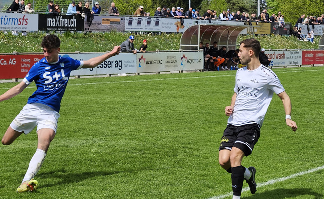 Der FC Widnau bekommt zuhause in der 93. Minute den Ausgleich