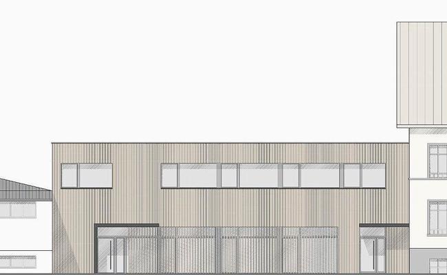 Zweistöckiger Mehrzweckbau