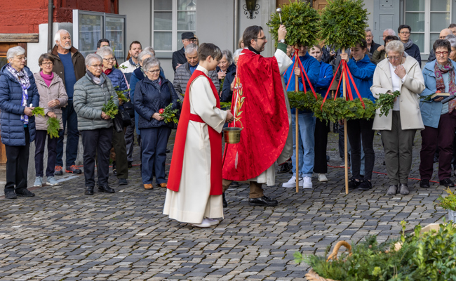 Pfarrei beging den Palmsonntag