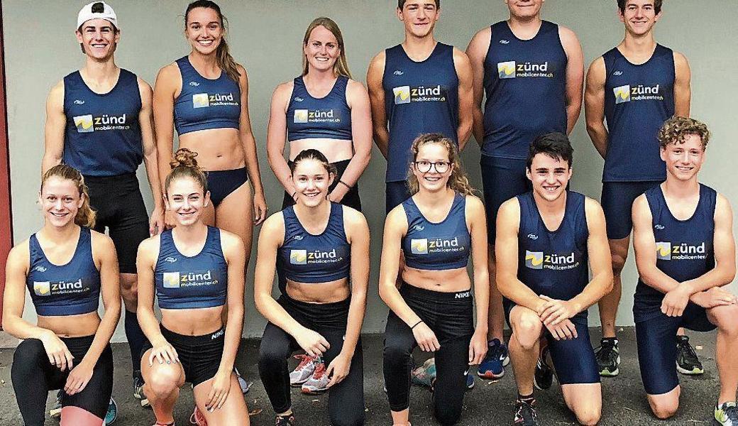 Leichtathletik-Team Nachwuchs. 