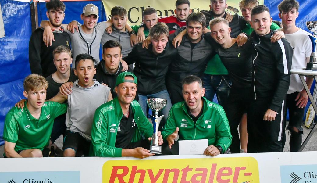 Der Titel ging bei den A-Junioren an den FC Rebstein.