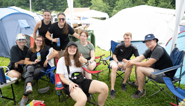 Das Openair startete mit einem Wettrennen um den besten Zeltplatz
