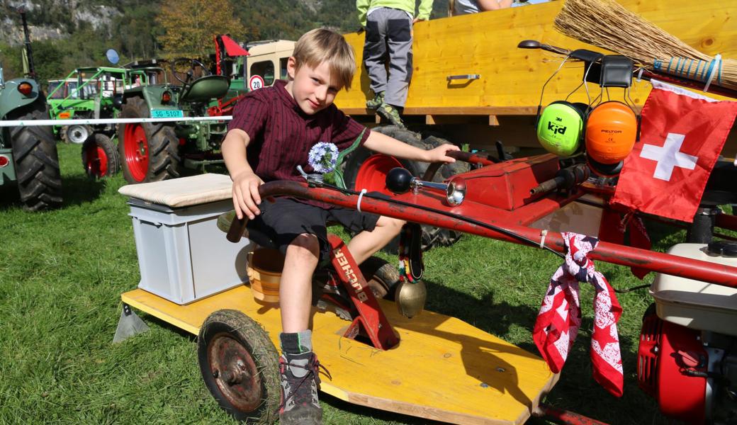 Der zweitjüngste Teilnehmer: Mario Müller, 7 Jahre, aus Grabs. 