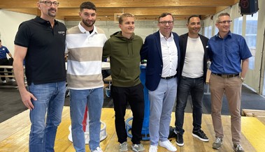 Vaduz-Profis waren zu Besuch beim FC Diepoldsau-Schmitter