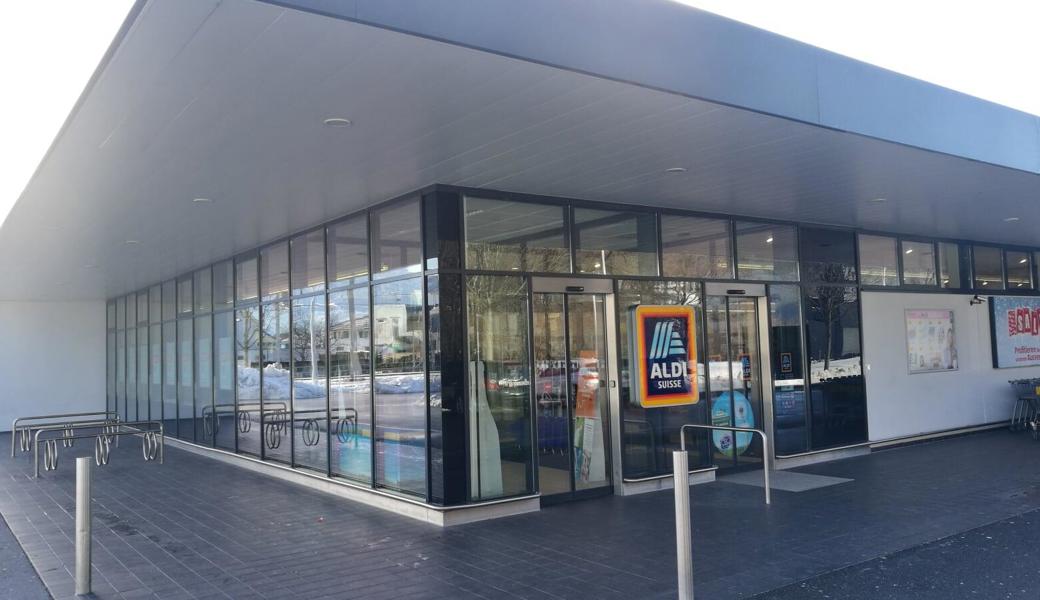 Diese Aldi-Filiale wurde überfallen.