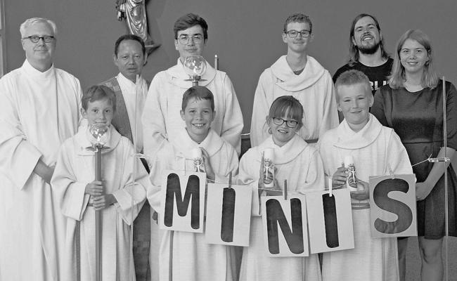 Aufnahme der Ministranten
