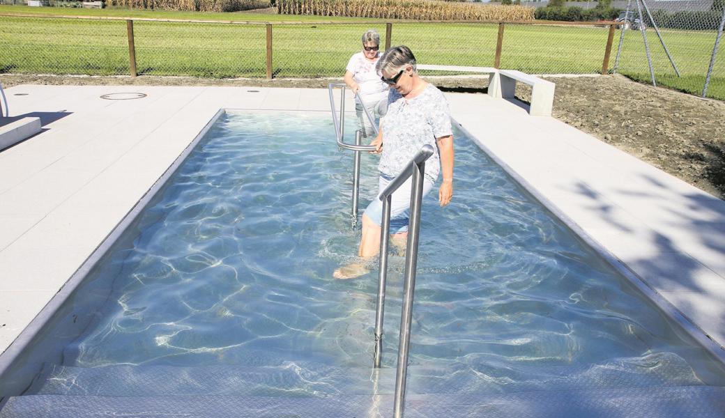 Dem Zweck sollte das Bassin dienen, nicht dem Baden von Babys mit und ohne Windeln. 