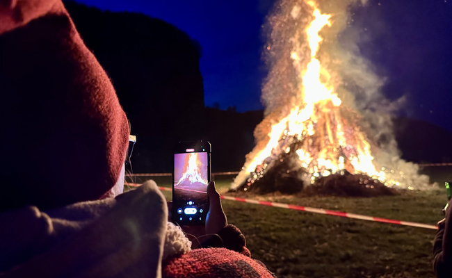 Mooser Funken ist abgesagt - der Föhn ist Schuld