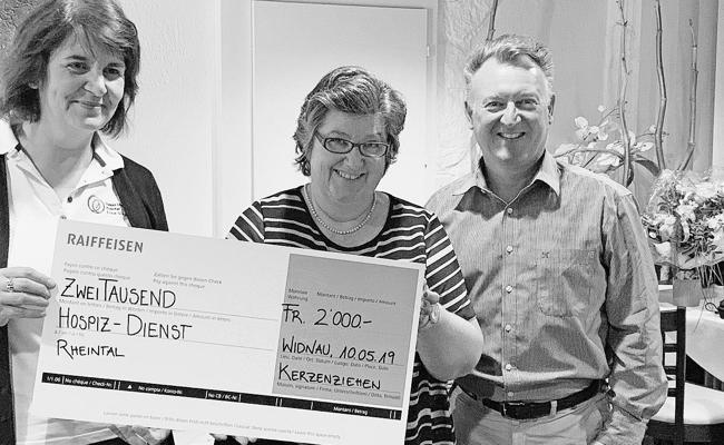 Spende an den Hospiz-Dienst Rheintal