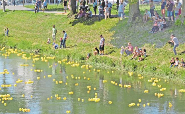 Entenrennen und Binnenrace lockten Hunderte Besucher an den Kanal
