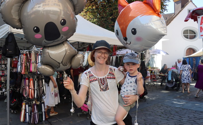 Am Chilbifäscht und am Augschta-Markt trotzt das Städtli der Hitze