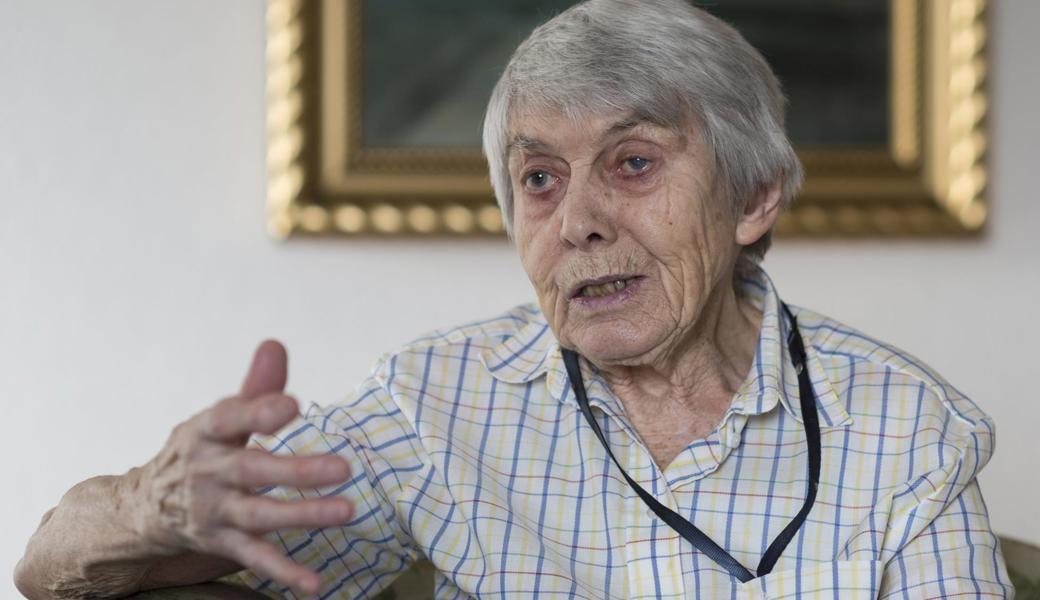 Ruth Roduner im Jahr 2014, als der Spielfilm «Akte Grüninger» über ihren Vater Paul Grüninger in die Kinos kam. 