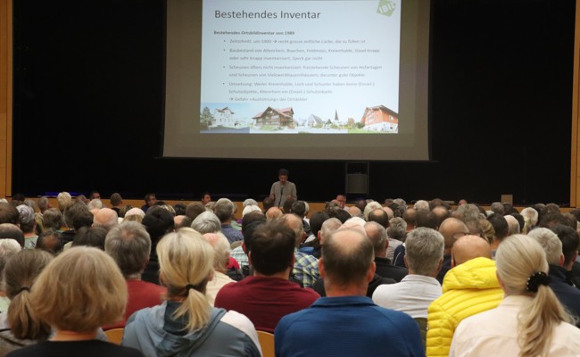 Revision des Ortsbildinventars stösst auf grosses Interesse und wird sehr angeregt diskutiert