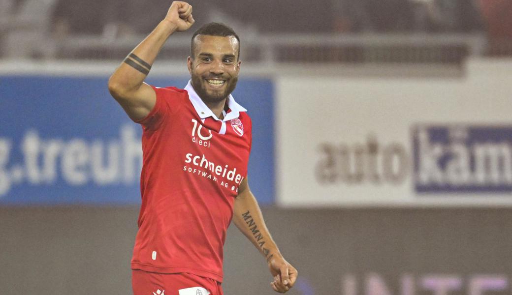 Nicolas Lüchinger spielt leihweise für den FC Thun.  Nicolas Lüchinger spielt leihweise für den FC Thun.