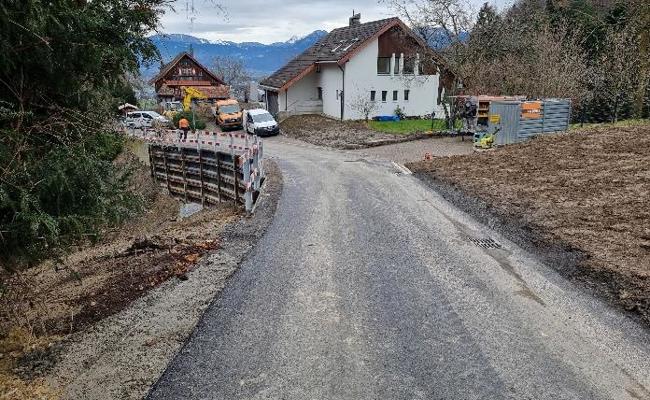 Die Obere Husenstrasse ist wieder durchgängig befahrbar