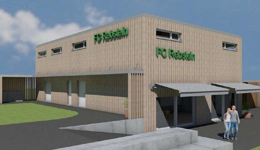 So soll das neue Clubhaus des FC Rebstein aussehen.