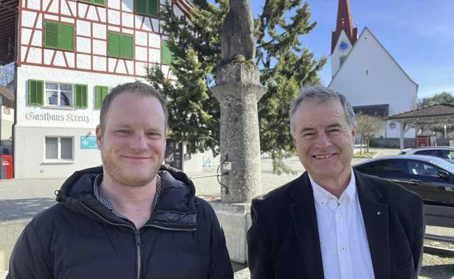 Eine Familie, zwei Präsidenten: Tristan und Harald Herrsche vor einem wichtigen Auftritt