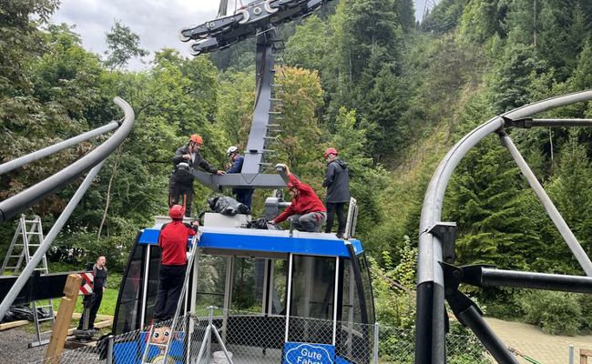 Eine Woche früher als erwartet: Karrenseilbahn fährt nächste Woche wieder