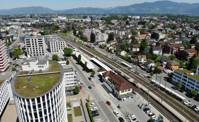 Deshalb sollen bald Drohnen über dem Bahnhof Heerbrugg fliegen