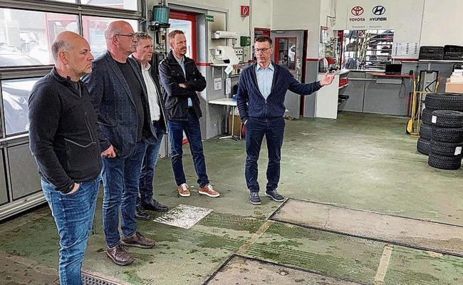 Gemeinderat besuchte Schloss- und Blatten-Garage 