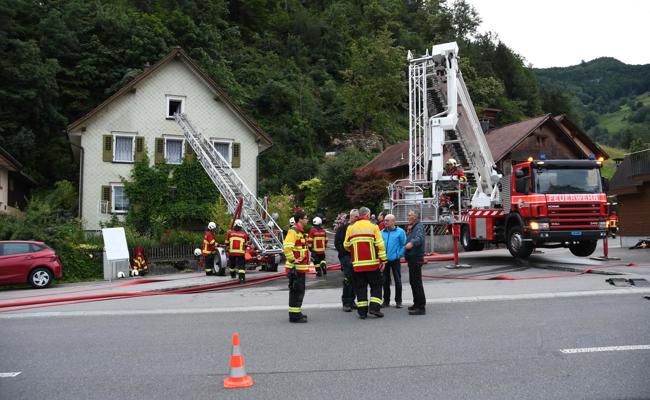 Hauptübung der Feuerwehr Rüthi-Lienz war erfolgreich