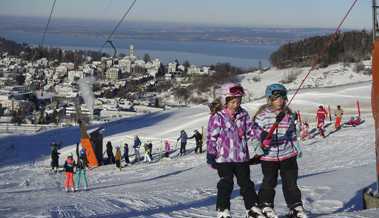 Der Mitteleinstieg beim Skilift  in Heiden bewährt sich