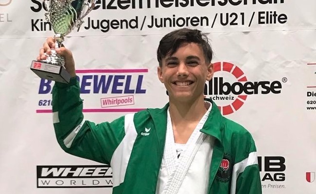 Schweizer U16-Meistertitel für den Altstätter Karateka Elija Sieber
