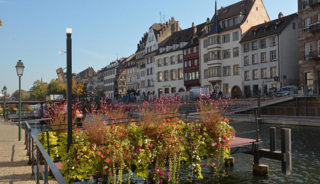 Prächtig gibt sich die Ill-Promenade in Strassburg.