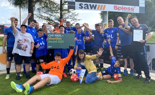 Plus-Team des FC Widnau gewinnt Shortlist des Sanitas Challenge Awards
