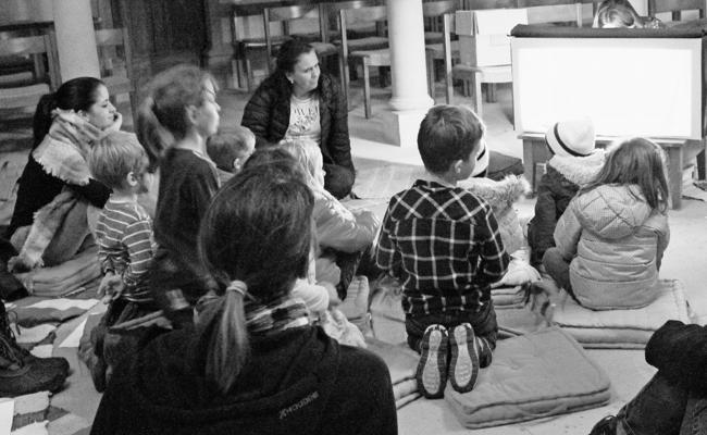 Kinderfeier mit Laternenumzug