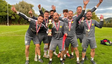 Die Diepoldsauer Faustballer gewinnen den Schweizer Cup