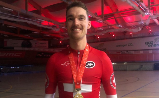 Goldmedaille im Omnium – zehnter Schweizer Meistertitel auf der Bahn für Simon Vitzthum