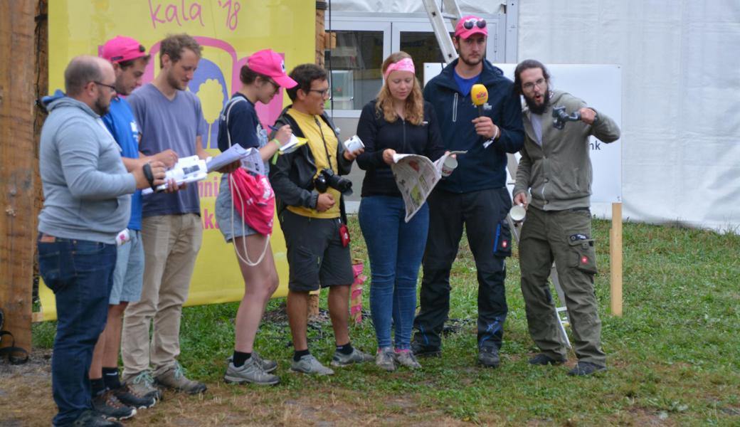 Das Leiterteam von Akalanis verabschiedet sich aus dem Hauptlager beim Tratthof der Ortsgemeinde Balgach.