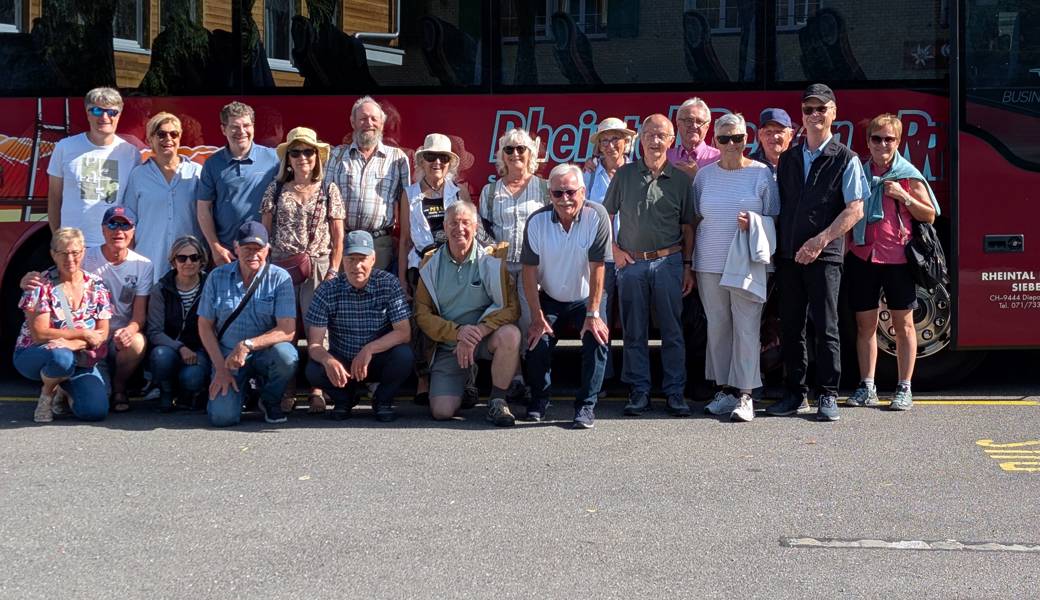 Die Gruppe der Männerriege Berneck
