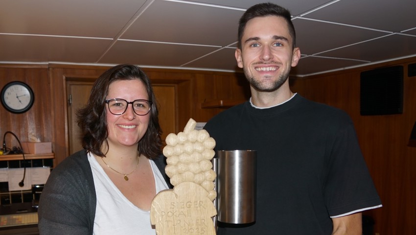 Corina Grüninger und Joel Schönbeck freuen sich auf die Stubete Gäng am 18. Juli 2025 am Pokalturnier.